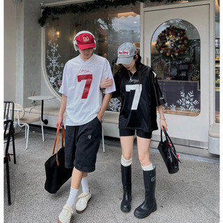Áo thun bóng đá số 7 embroider seven jersey form unisex thể thao