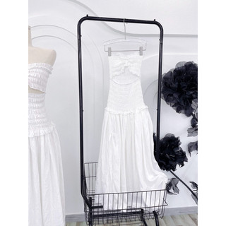 ĐẦM MAXI NHÚN THẮT EO