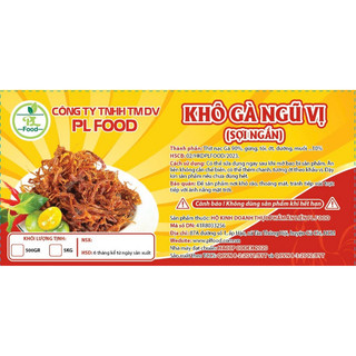 Khô bò sợi hiệu pl food sỉ 5kg cho khách làm hàng bánh tráng trộn