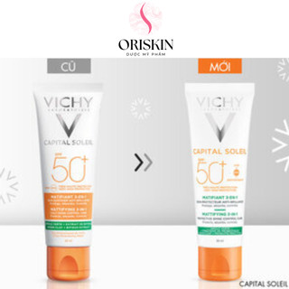 [MỚI] Vichy Kem Chống Nắng Chống Ô Nhiễm Và Bụi Mịn Hàng Ngày SPF50+ Chống Tia UVA & UVB Capital Soleil 50ML