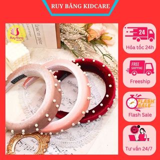 Mấn/ bờm nhung đính ngọc mặc áo dài