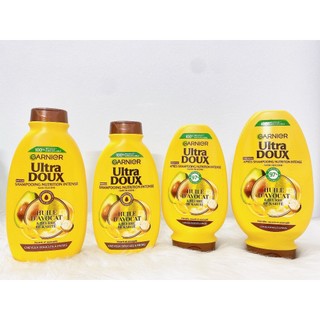 Set dầu gội xả - kem ủ tóc Pháp Garnier Ultra Doux