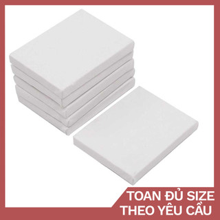 [SIZE THEO YÊU CẦU] Toan vẽ tranh sơn dầu, màu nước, sáp dầu, toan canvas trắng căng sẵn nhiều size by Printek