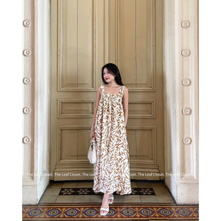Đầm thiết kế cao cấp The Leaf Closet - Đầm maxi hoa đi biển cao cấp