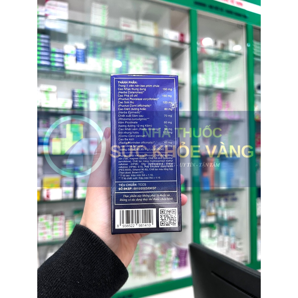 SÂM KỲ VƯƠNG DAILY - Bổ Thận Tráng Dương, Tăng Cường Testosterone Nội Sinh, Cải Thiện Sinh Lý Tự Nhiên (Hộp 30 viên)