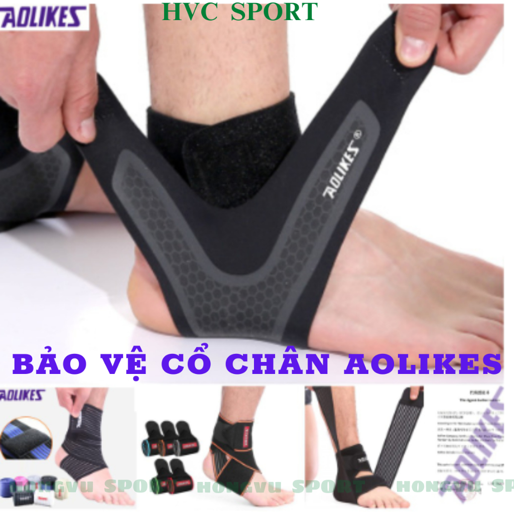 Đai Cổ Chân, Băng Cổ Chân Aolikes Giúp Bảo Vệ Mắt Cá, Cổ Chân Chơi Thể Thao, Vận Động