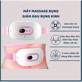 Máy massage bụng, đai chườm nóng giảm đau bụng khi đến kì, máy rung massage giảm đau bụng kinh