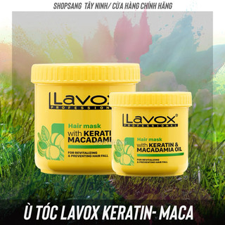 [1000ml] Hấp dầu Ngăn RỤNG Tóc lavox hủ vàng chữ cam dưỡng chất Keratin& Collagen giúp phục hồi kem ủ tóc lavox