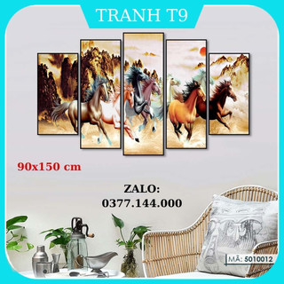 Tranh Treo Tường Mã Đáo Thành Công Canvas Tráng Gương Phong Thủy Trang Trí Nhà Cửa Phòng Ngủ Khách 5010012 90x150