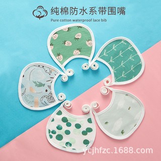 ( Chọn mẫu ) Yếm dãi buộc dây hàng Quảng châu cao cấp, yếm ăn dặm đeo cổ chất liệu hữu cơ chống bám bẩn cho bé
