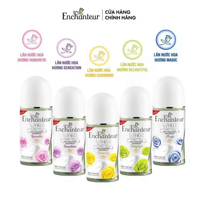 Lăn khử mùi trắng da Enchanteur