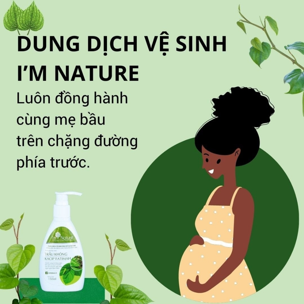 2 Chai Dung Dịch Vệ Sinh Phụ Nữ IM NATURE Gel Trầu Không 150ml Làm Hồng Giảm Nấm Ngứa Phụ Khoa An Toàn Bà Bầu Sau Sinh