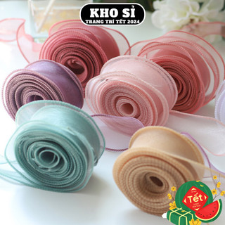 1 cuộn ruy băng voan không lõi bản 4cm