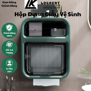 Hộp Đựng Giấy Vệ Sinh 2 Tầng Cao Cấp mẫu mới, Hộp Giấy Vệ Sinh Có Kệ Để Điện Thoại(LOGKENT)
