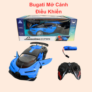 Siêu xe mở cánh điều khiển từ xa ô tô mở cánh điều khiển từ xa tốc độ cao thiết kế hiện đại màu xanh đẹp mắt