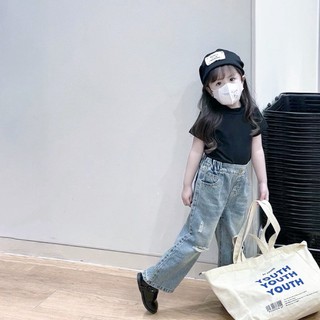 G05- sét áo đen quần bò rách xanh ck cho bé
