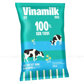 1 bịch sữa tươi Vinamilk  Không đường 220ml