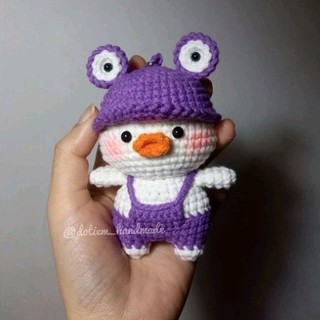 Móc Khoá Vịt Ếch Mặc Yếm Bằng Len - Đỗ Tiệm Handmade