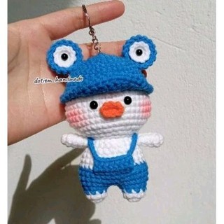 Móc Khoá Vịt Ếch Mặc Yếm Bằng Len - Đỗ Tiệm Handmade