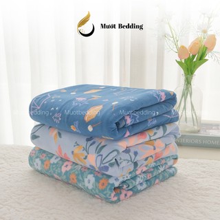 Chăn nỉ Mướt Bedding nhiều họa tiết, mỏng, gọn nhẹ thích hợp cho du lịch, tàu xe, chăn văn phòng