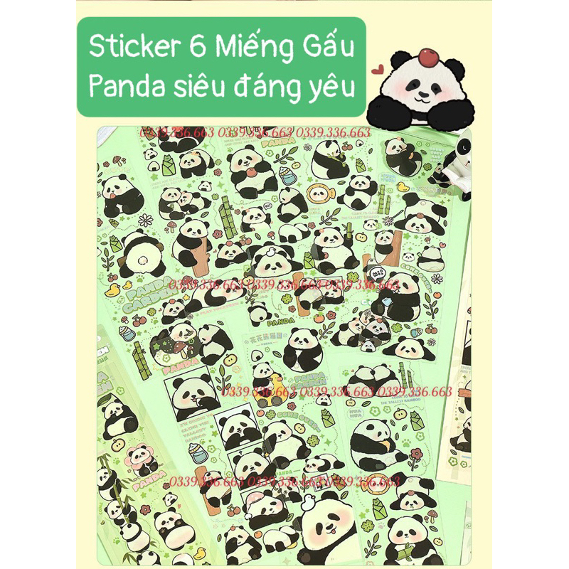Sticker Gấu Trúc Panda