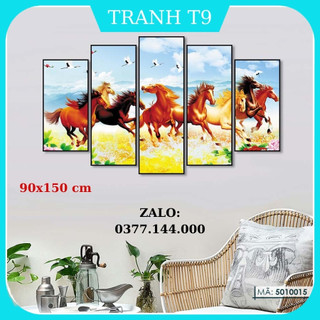 Tranh Treo Tường Mã Đáo Thành Công Canvas Tráng Gương Phong Thủy Trang Trí Nhà Cửa Phòng Ngủ Khách 5010015 90x150
