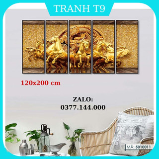 Tranh Treo Tường Mã Đáo Thành Công Canvas Tráng Gương Phong Thủy Trang Trí Nhà Cửa Phòng Ngủ Khách 5010011 120x200