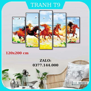 Tranh Treo Tường Mã Đáo Thành Công Canvas Tráng Gương Phong Thủy Trang Trí Nhà Cửa Phòng Ngủ Khách 5010015 120x200