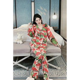 [𝑭𝒓𝒆𝒆𝒔𝒉𝒊𝒑] Bộ pijama lụa tiểu thư mịn mát form 40-60kg (kèm 🎁)