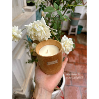 Nến thơm ống tre sáp Mỹ