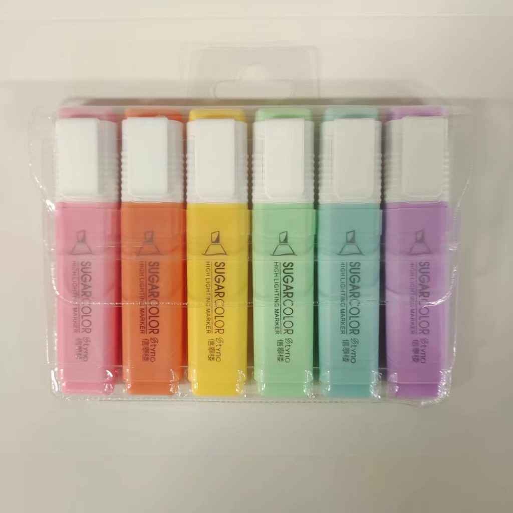 Set 6 bút nhớ SUGAR Highlight Kami  tông hàn xẻng- HL07+08