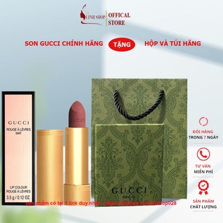 Son Gucci 3.5g-son lì Gucci-Gucci Rouge à Lèvres Voile Mat Lipstick-son thỏi lì Gucci