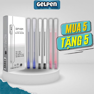 Bút gel khô nhanh ba màu đen đỏ xanh GelPen bút nước Muji bản dupe thay được ngòi 13cm