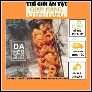 Da heo tỏi ớt siêu giòn loại ngon lon 150g