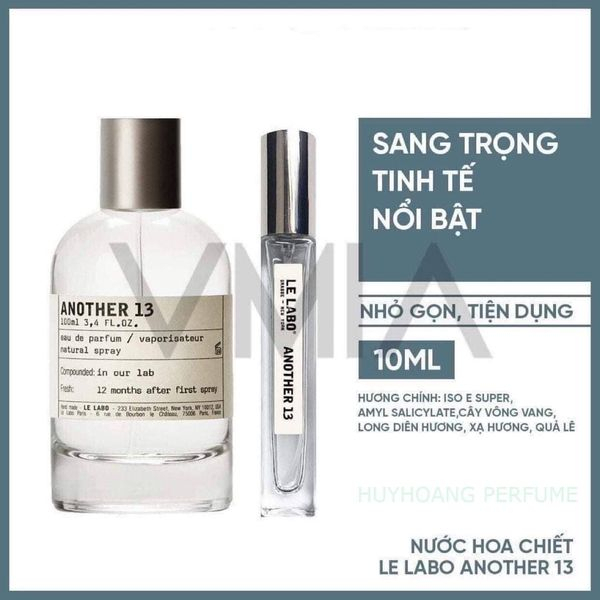 Nước hoa Nam- Nữ Le Labo Another13 10ml - Hương Thơm Gỗ Quý Phái Sang Trọng, thơm lưu 24H