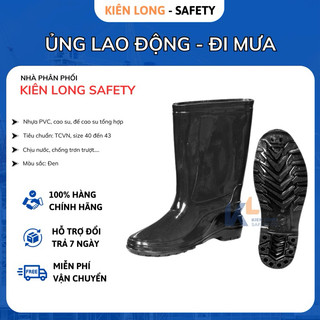 Ủng lao động cao su, ủng đi mưa chống nước, chống trượt