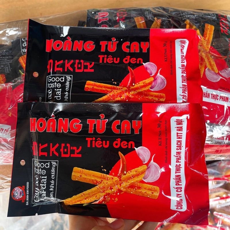 com bo 5 gói snack hoàng tử cay