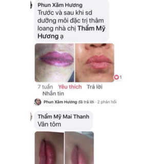 Dưỡng kích màu sau phun ( mỹhương) giảm thâm môi nhanh chóng chỉ sau 5 ngày sử dụng