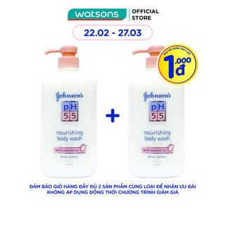 Sữa Tắm Dầu Hạnh Nhân Johnson's Ph 5.5 Nourishing Body Wash With Almond Oil 750ml
