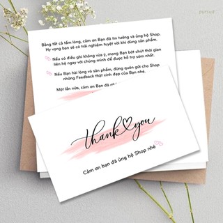 Thiệp Cảm Ơn Dễ Thương, Thank You Card, Card Cán Ơn - THANK YOU - Mẫu ML01