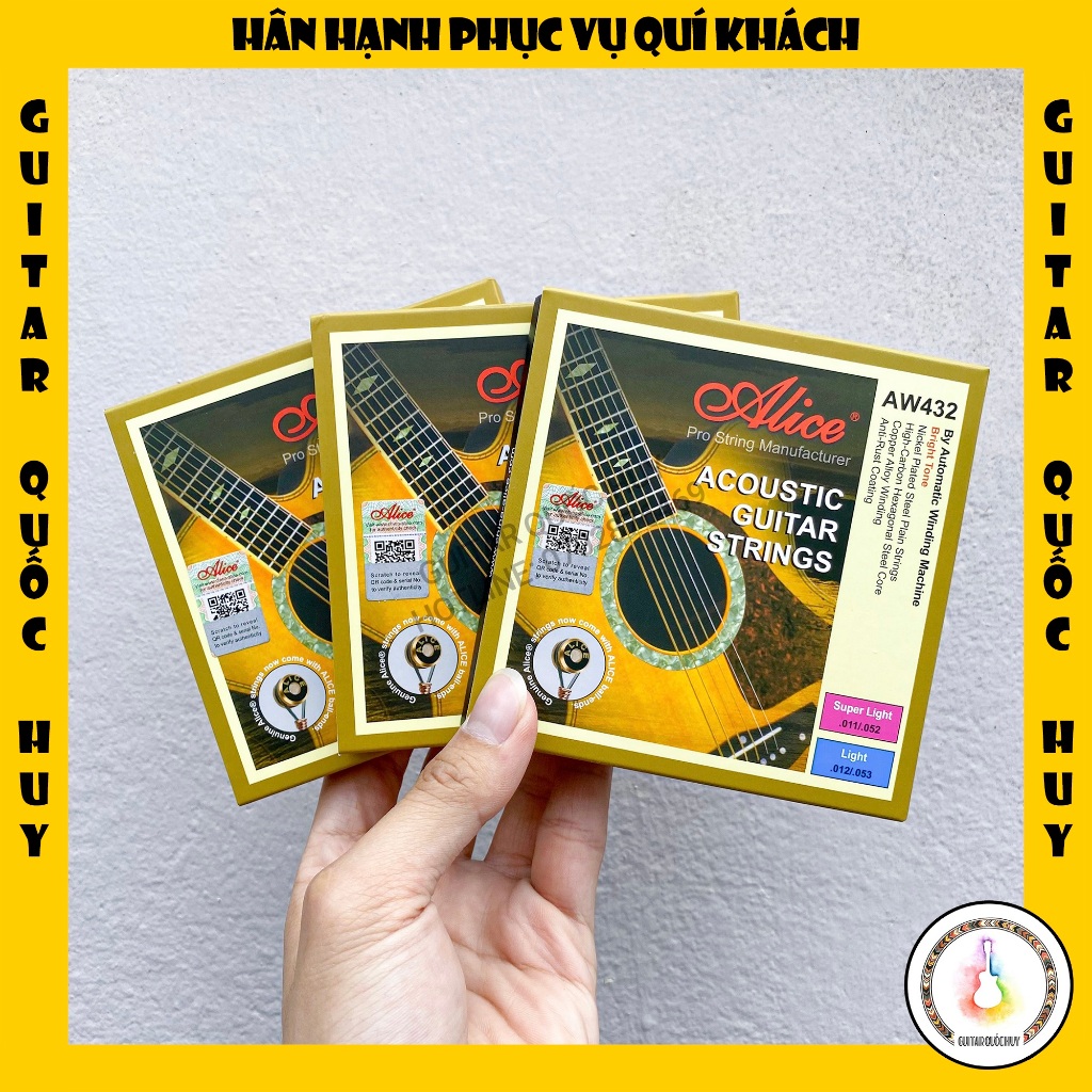Dây đàn Guitar Acoustic Alice AW432 - hàng chuẩn Alice