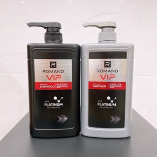 Combo Dầu gội và Sữa tắm cao cấp Romano Vip Passion sang trọng cuốn hút 650g/chai