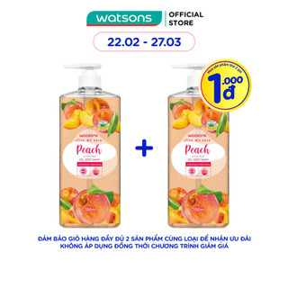 Gel Tắm Watsons Love My Skin Peach Scented Gel Body Wash 700ml