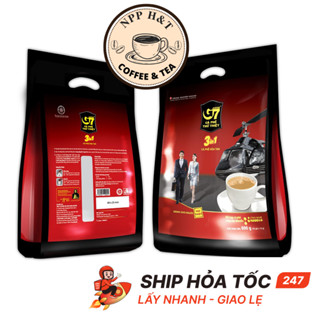 Cà Phê Sữa Hoà Tan G7 3in1 Trung Nguyên Bịch 50 Gói vuông