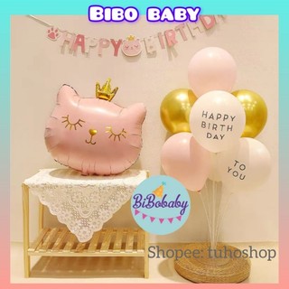 Trụ bóng bay 70cm 7 nhánh trang trí sinh nhật, giáng sinh - BiBo baby