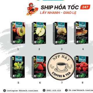 Trà Túi Lọc Dilmah Đủ Vị - Hộp 20 túi lọc