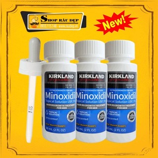 Combo 3 Lọ Giúp Mọc Râu Tóc Hiệu quả Nhanh Minoxdil 5% Kirkland