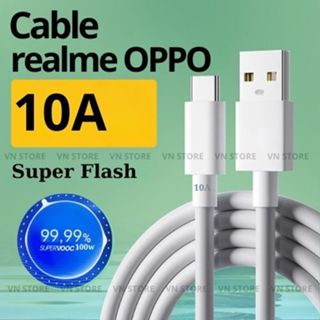 Cáp Type C SuperVOOC 10A, sạc nhanh oppo realme chuẩn zin giao thức sạc vooc 33w 65w 80w 100w