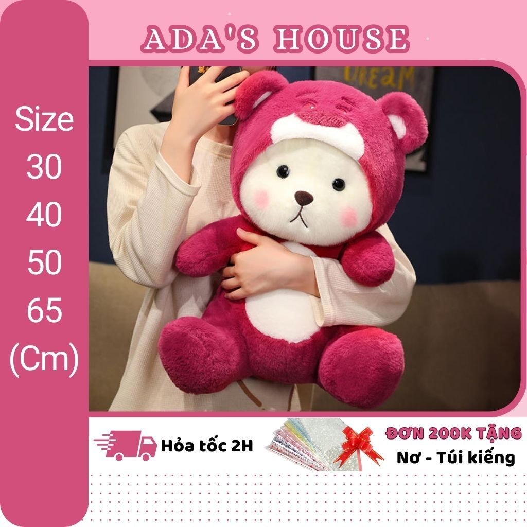 (8.3-Hỏa tốc 2H) Gấu bông Lena Lotso xinh xắn cute đủ size từ nhỏ đến lớn cực dễ thương  ADA'S HOUSE