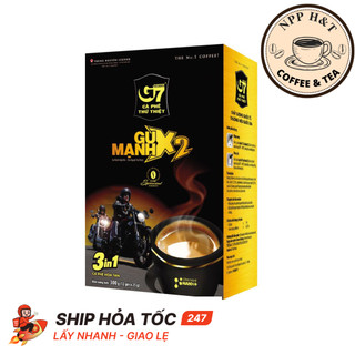 Cà phê Sữa Hòa Tan G7 X2 Gu Mạnh 3in1 hộp 12 gói/ 25gr Trung Nguyên